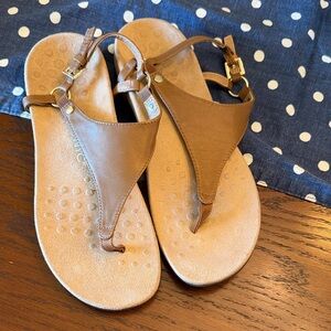 Vionic Brown Leather Women's Sandals
